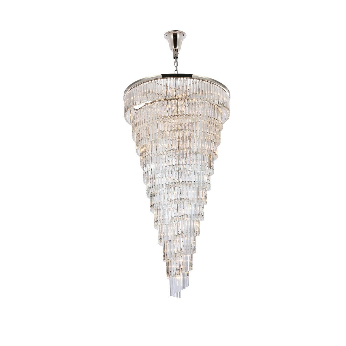 Elegant Lighting - 1201SR48PN/RC - 58 Light Chandelier - Sydney - polished nickel