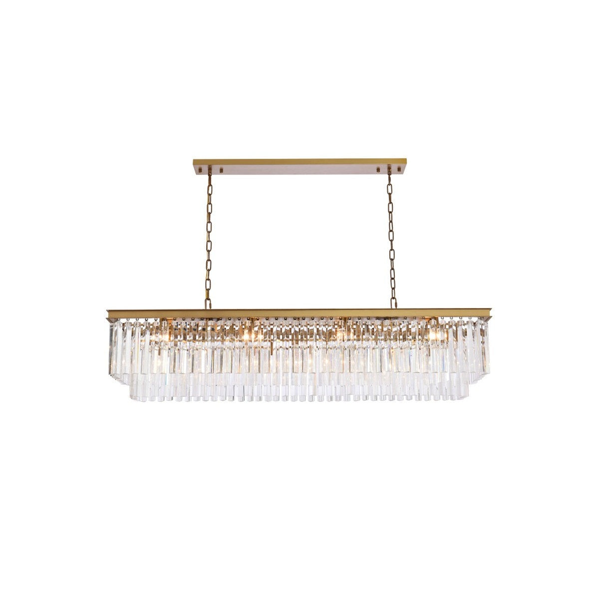 Elegant Lighting - 1202D60SG/RC - 12 Light Chandelier - Sydney - satin gold