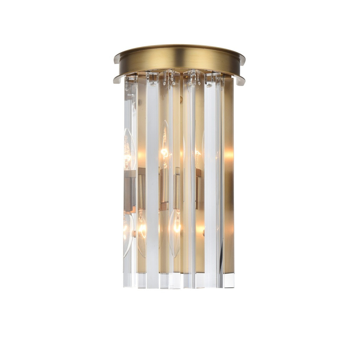 Elegant Lighting - 1208W8SG/RC - Two Light Wall Sconce - Sydney - satin gold