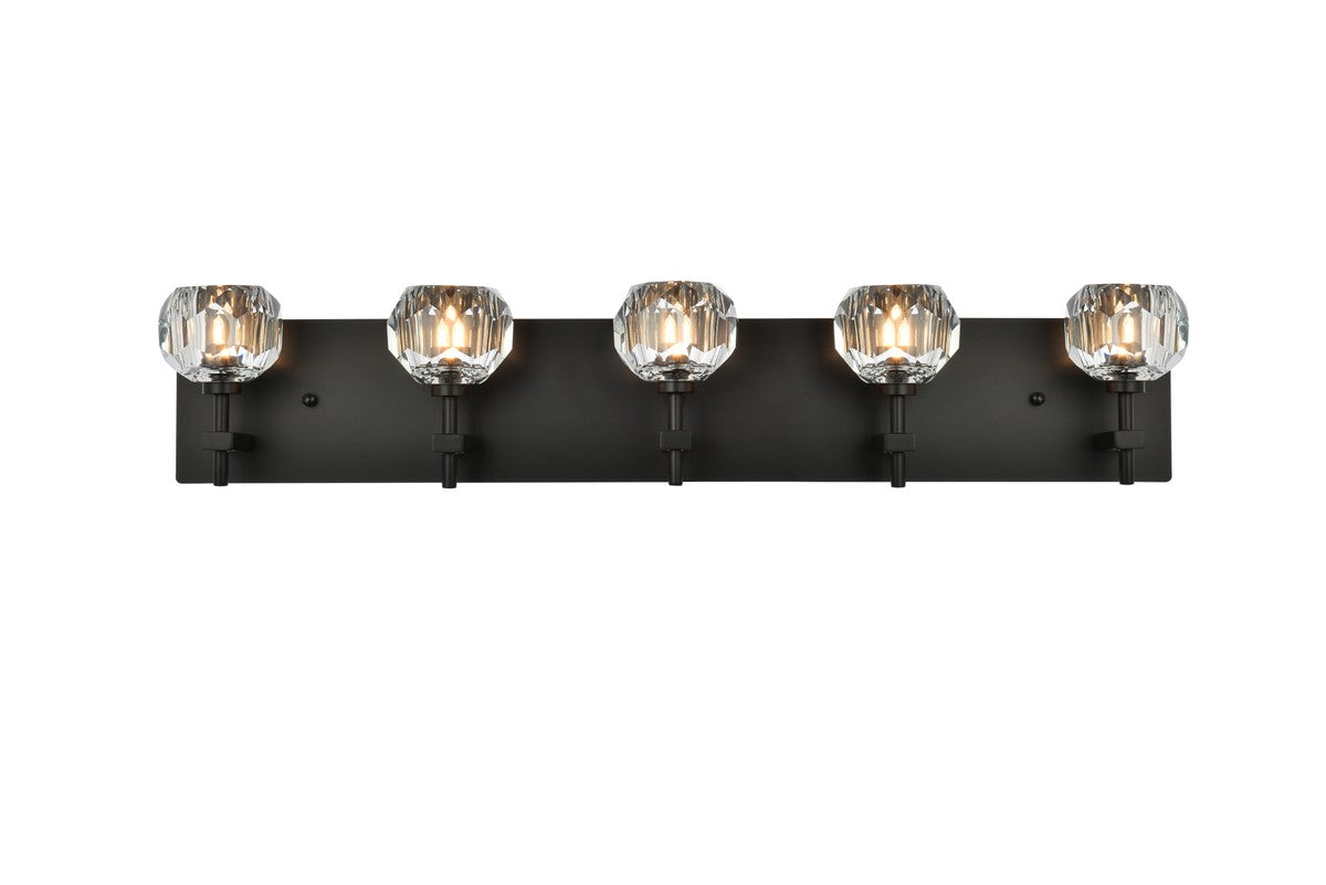 Elegant Lighting - 3509W32BK - Five Light Wall Sconce - Graham - Black
