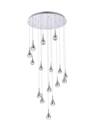 Elegant Lighting - 3816D36C - LED Chandelier - Amherst - chrome