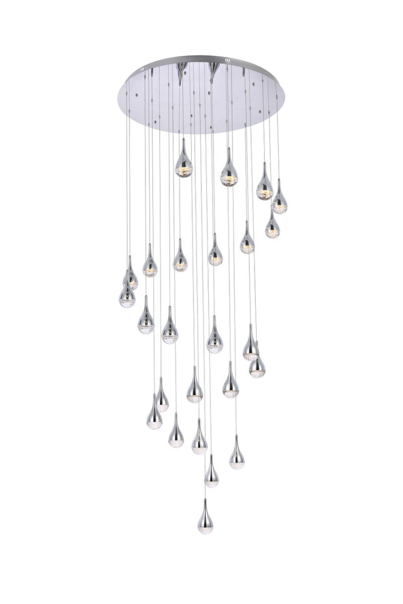 Elegant Lighting - 3825D42C - LED Chandelier - Amherst - chrome