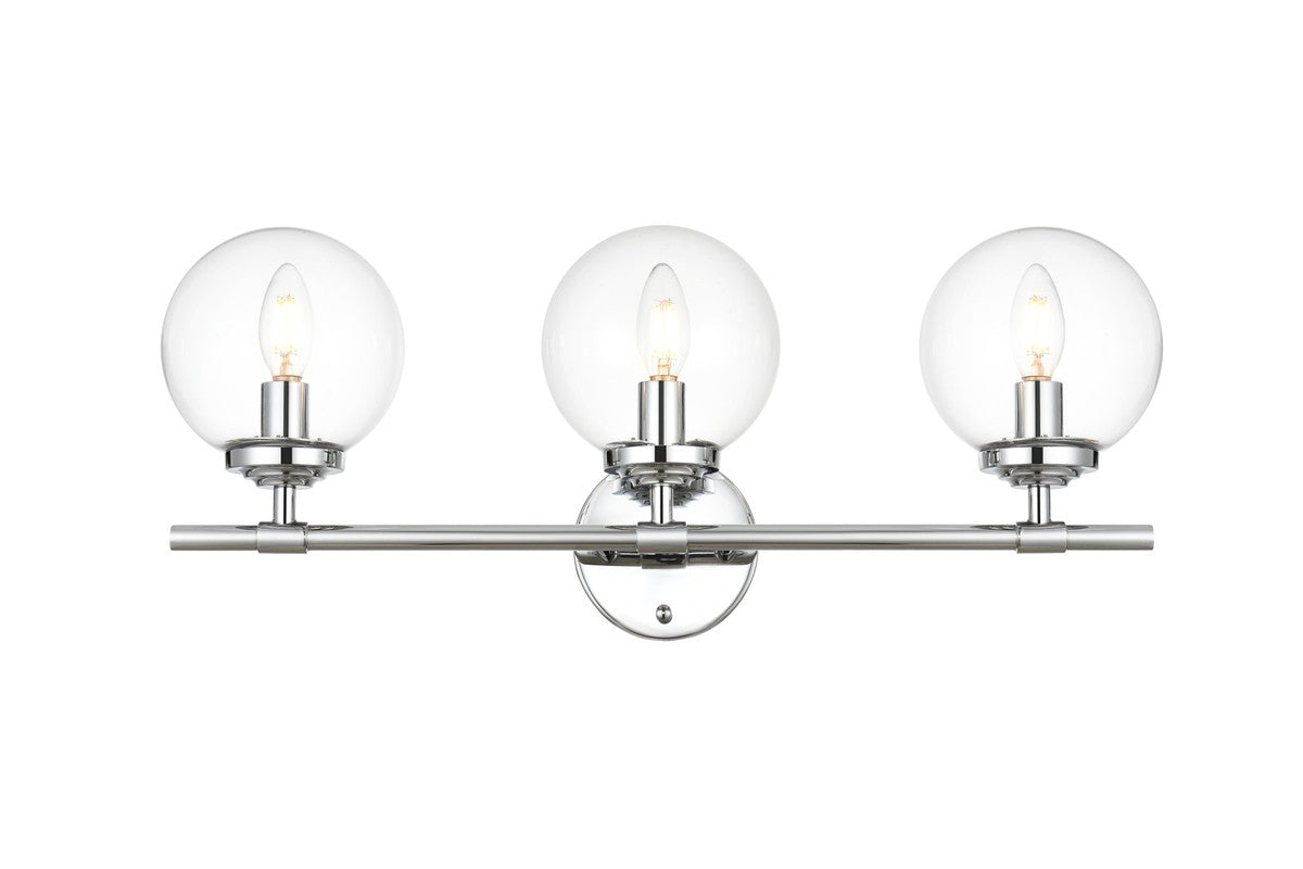 Elegant Lighting - LD7302W24CH - Three Light Bath Sconce - Ingrid - Chrome
