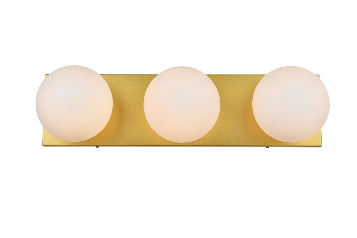 Elegant Lighting - LD7303W22BRA - Three Light Bath Sconce - Jaylin - Brass
