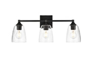 Elegant Lighting - LD7307W24BLK - Three Light Bath Sconce - Gianni - Black