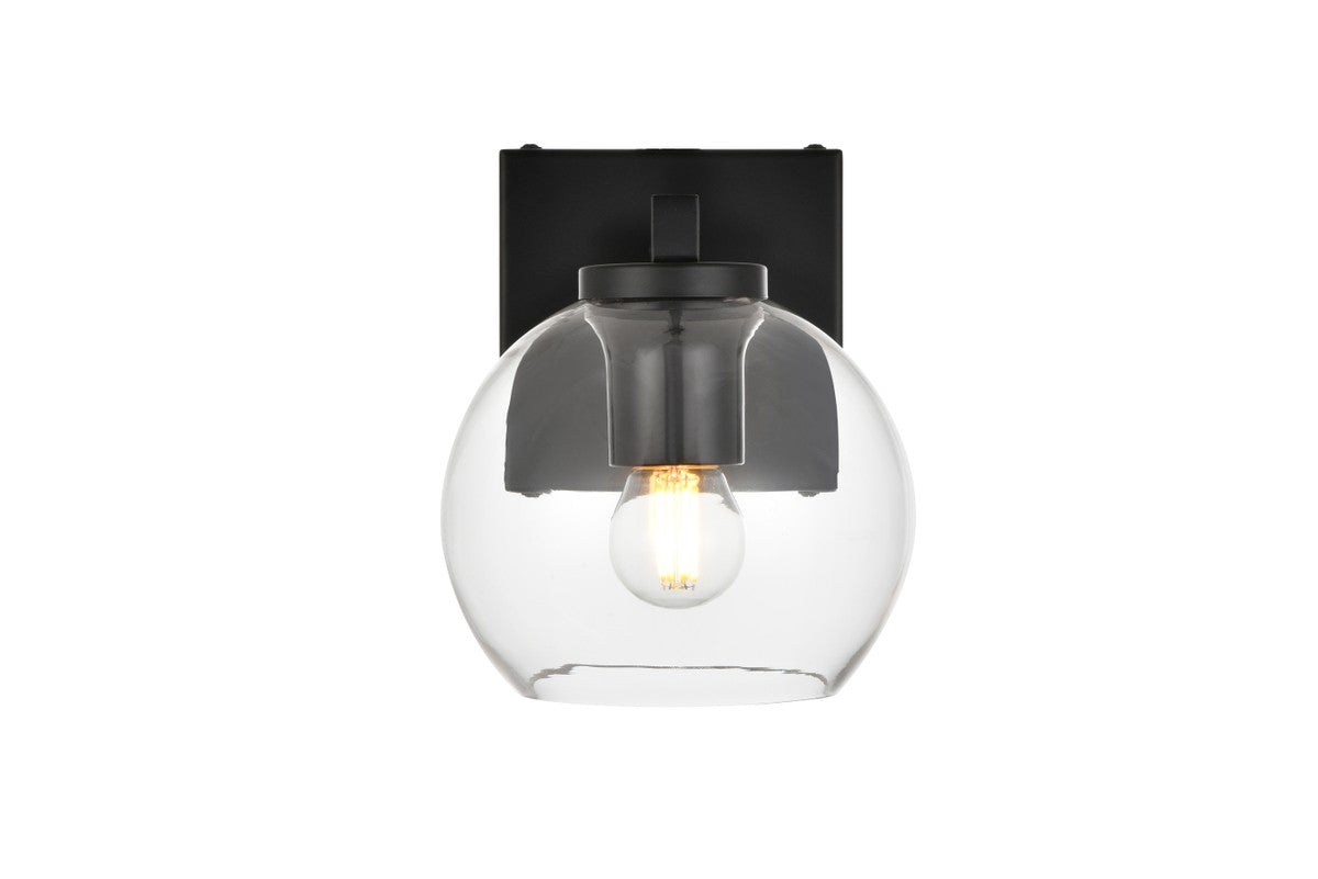 Elegant Lighting - LD7311W6BLK - One Light Bath Sconce - Juelz - Black