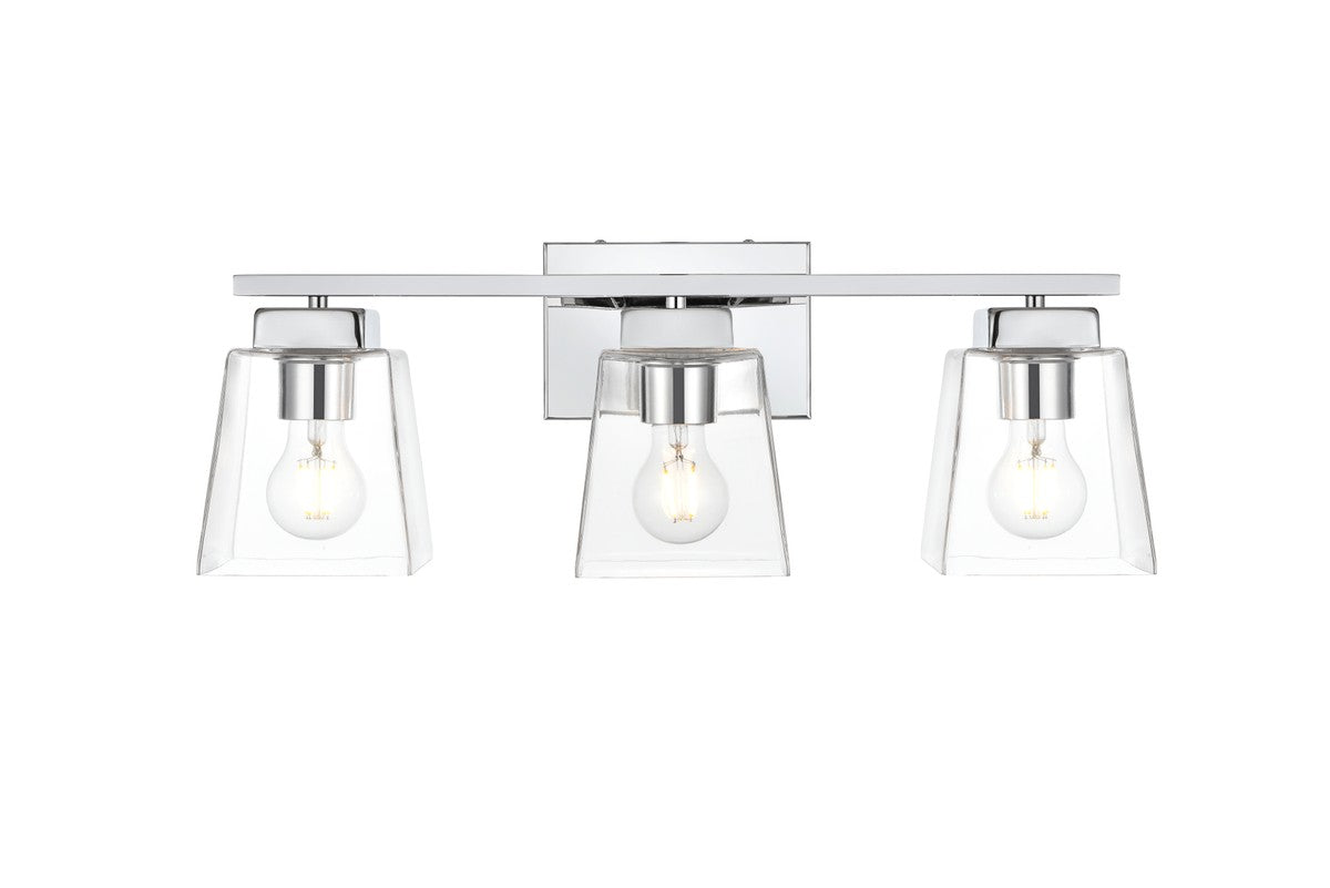 Elegant Lighting - LD7312W23CH - Three Light Bath Sconce - Merrick - Chrome