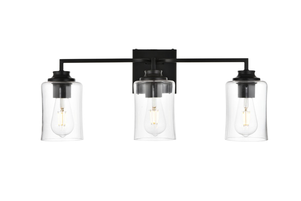Elegant Lighting - LD7314W23BLK - Three Light Bath Sconce - Ronnie - Black
