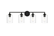 Elegant Lighting - LD7315W33BLK - Four Light Bath Sconce - Mayson - Black