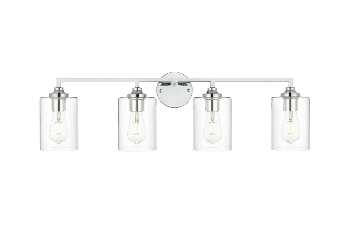 Elegant Lighting - LD7315W33CH - Four Light Bath Sconce - Mayson - Chrome