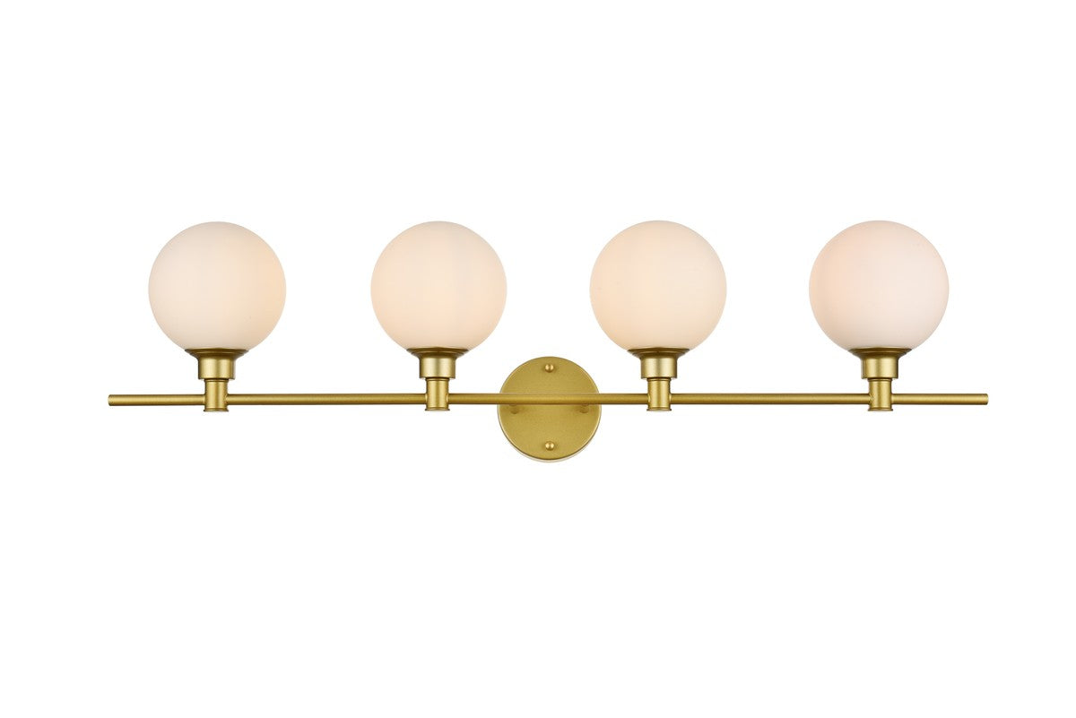 Elegant Lighting - LD7317W38BRA - Four Light Bath Sconce - Cordelia - Brass