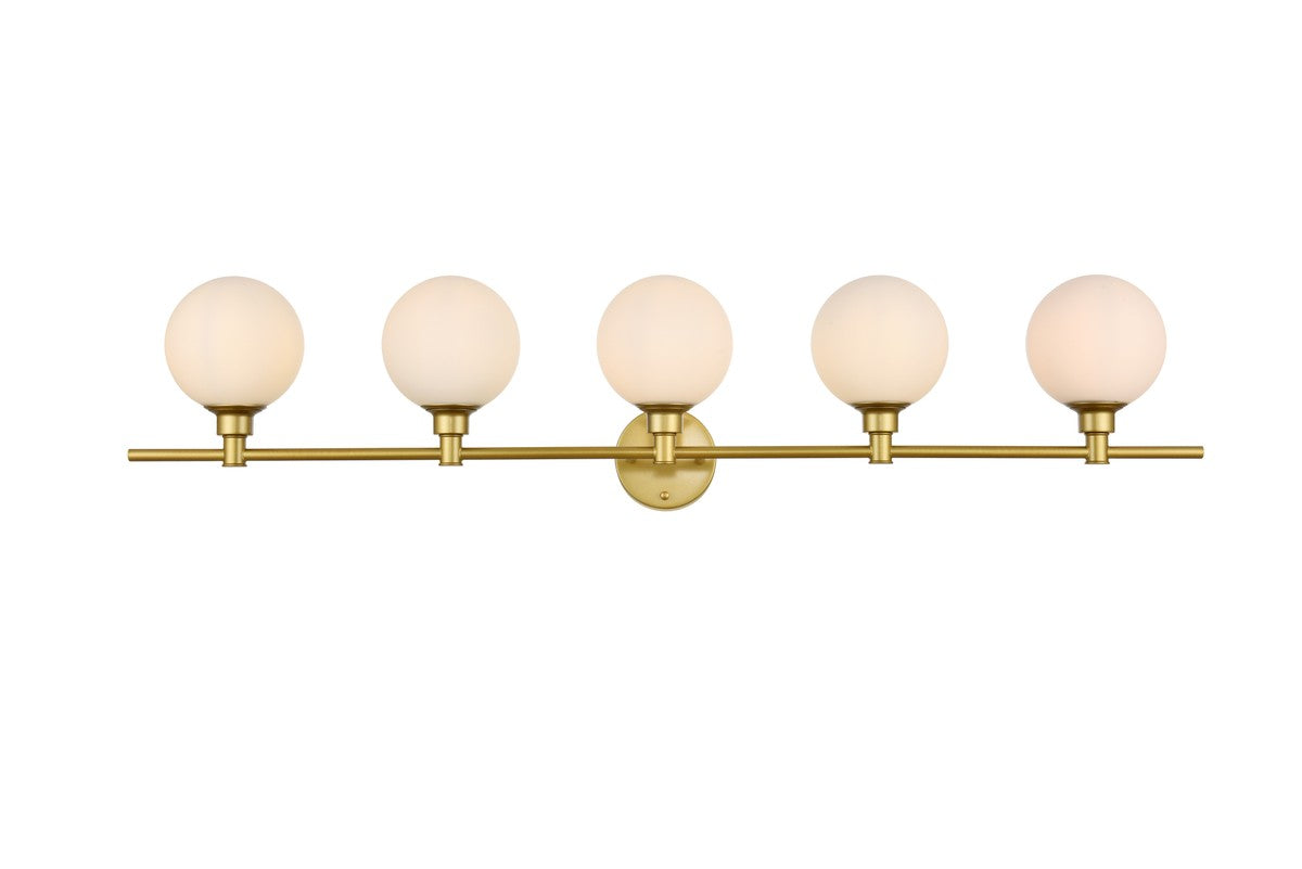 Elegant Lighting - LD7317W47BRA - Five Light Bath Sconce - Cordelia - Brass