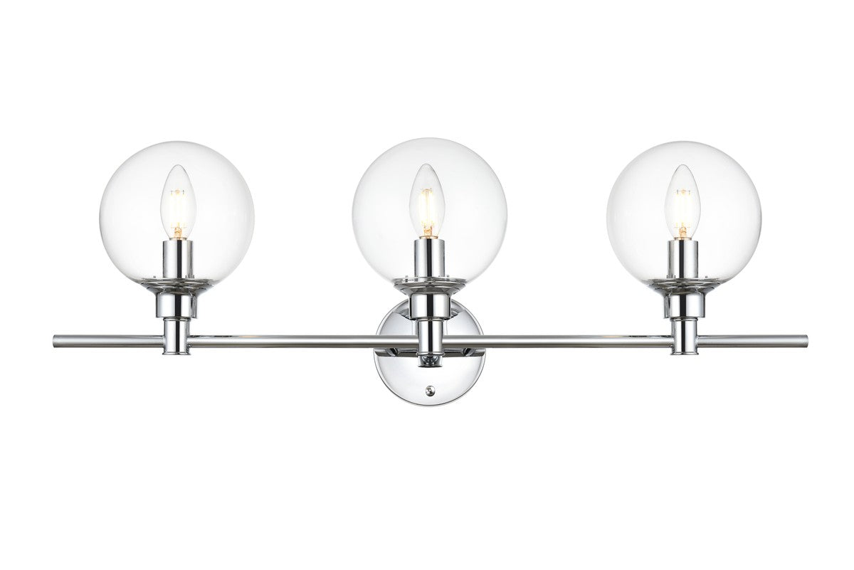 Elegant Lighting - LD7318W28CH - Three Light Bath Sconce - Jaelynn - Chrome