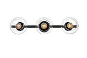 Elegant Lighting - LD7320W27BLK - Three Light Bath Sconce - Rogelio - Black