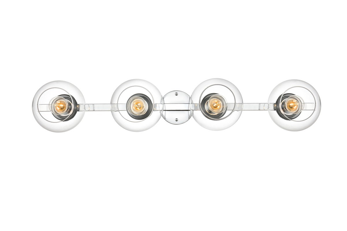 Elegant Lighting - LD7320W37CH - Four Light Bath Sconce - Rogelio - Chrome