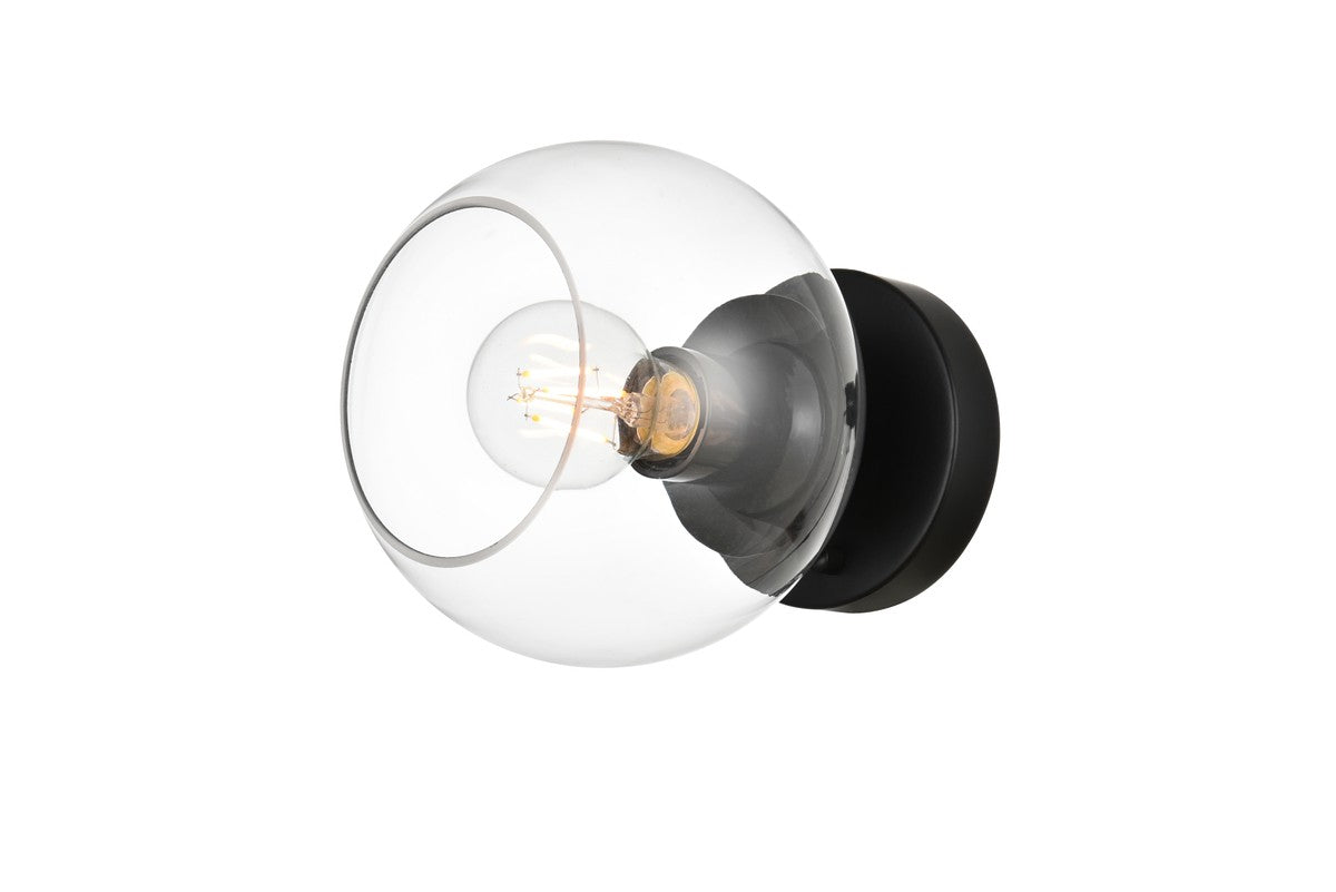 Elegant Lighting - LD7320W7BLK - One Light Bath Sconce - Rogelio - Black