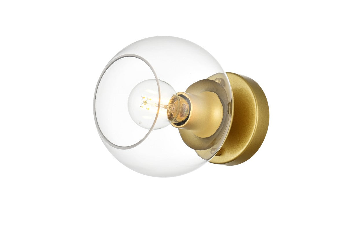 Elegant Lighting - LD7320W7BRA - One Light Bath Sconce - Rogelio - Brass