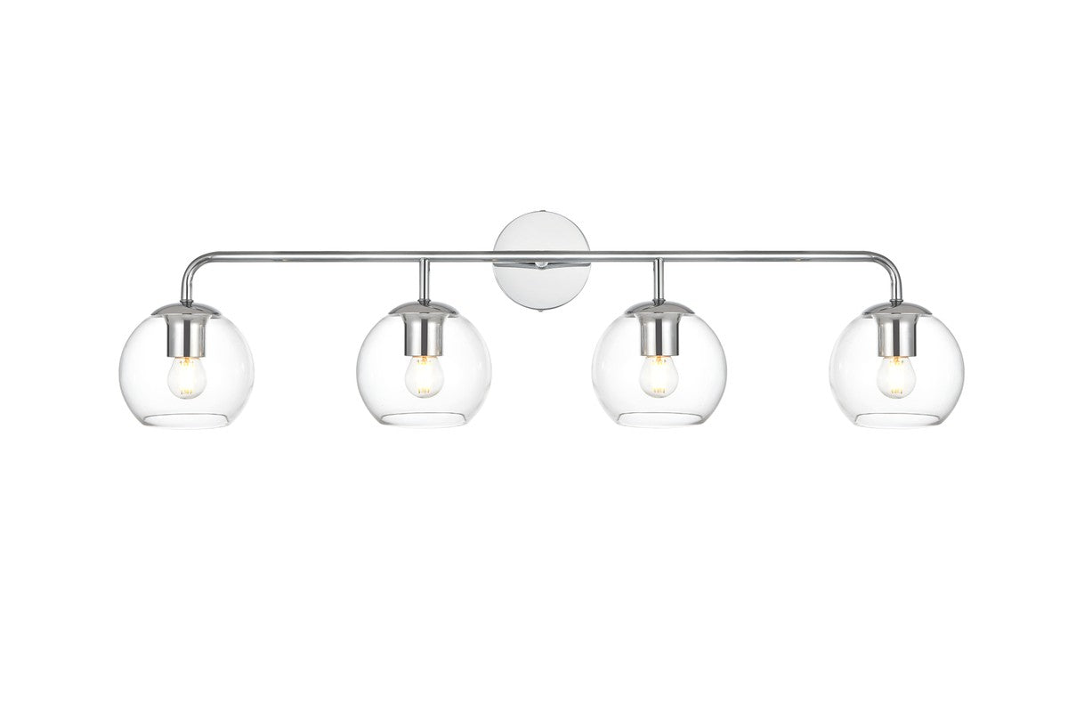 Elegant Lighting - LD7321W37CH - Four Light Bath Sconce - Genesis - Chrome