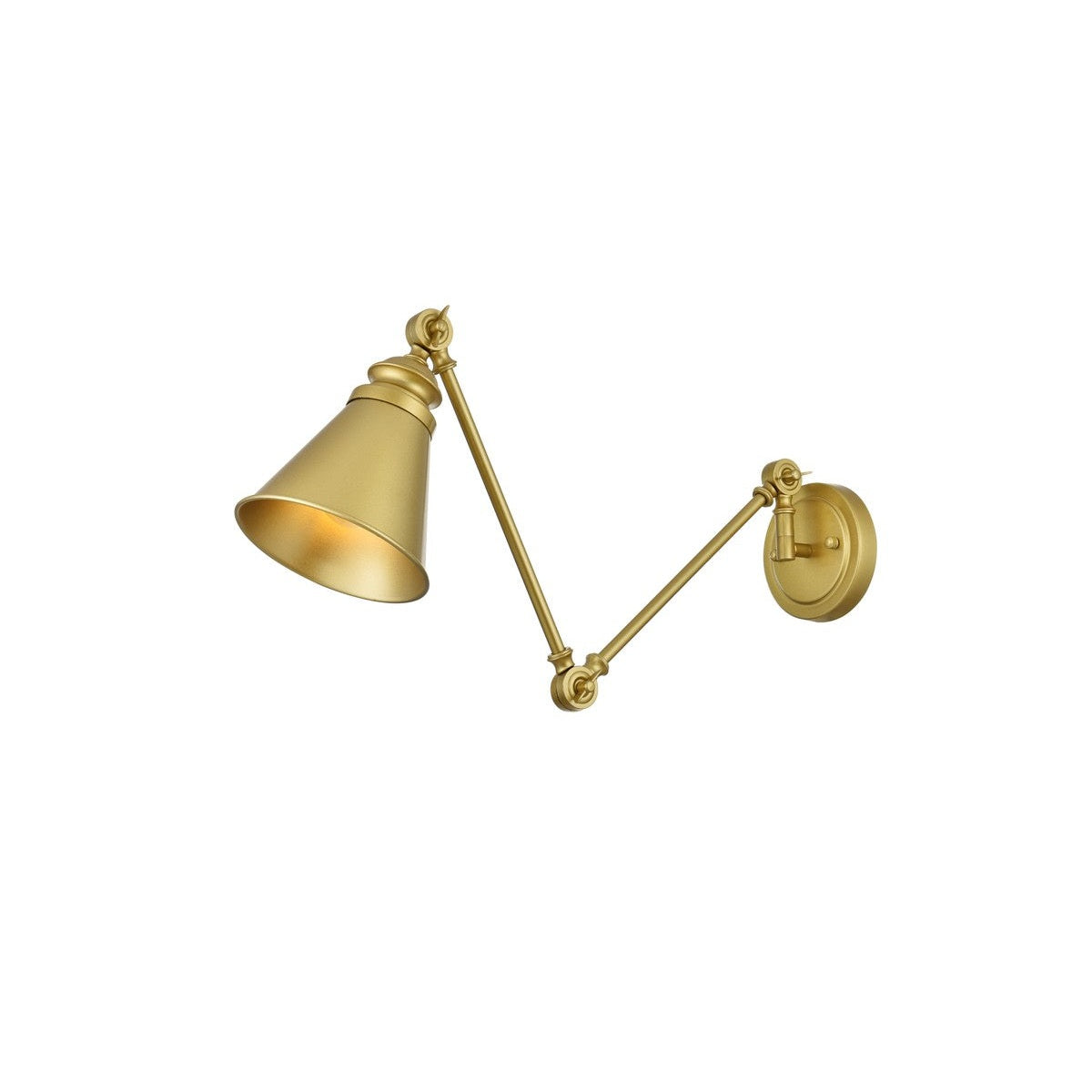 Elegant Lighting - LD7323W6BRA - One Light Swing Arm Wall Sconce - Ledger - Brass