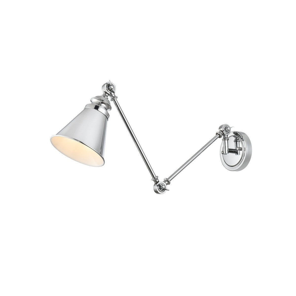 Elegant Lighting - LD7323W6CH - One Light Swing Arm Wall Sconce - Ledger - Chrome