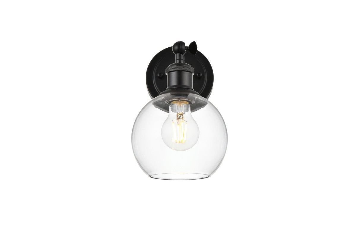 Elegant Lighting - LD7325W6BLK - One Light Bath Sconce - Kai - Black
