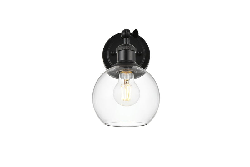 Elegant Lighting - LD7325W6BLK - One Light Bath Sconce - Kai - Black