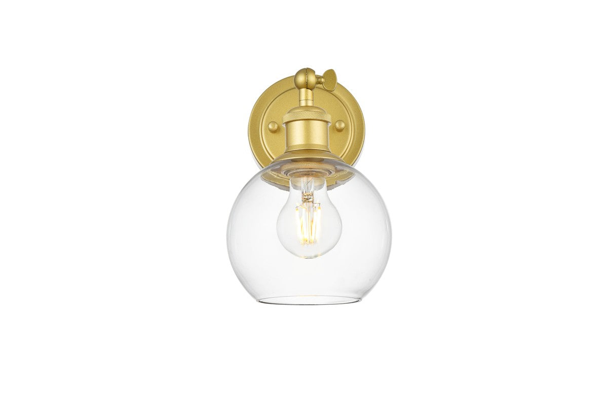 Elegant Lighting - LD7325W6BRA - One Light Bath Sconce - Kai - Brass