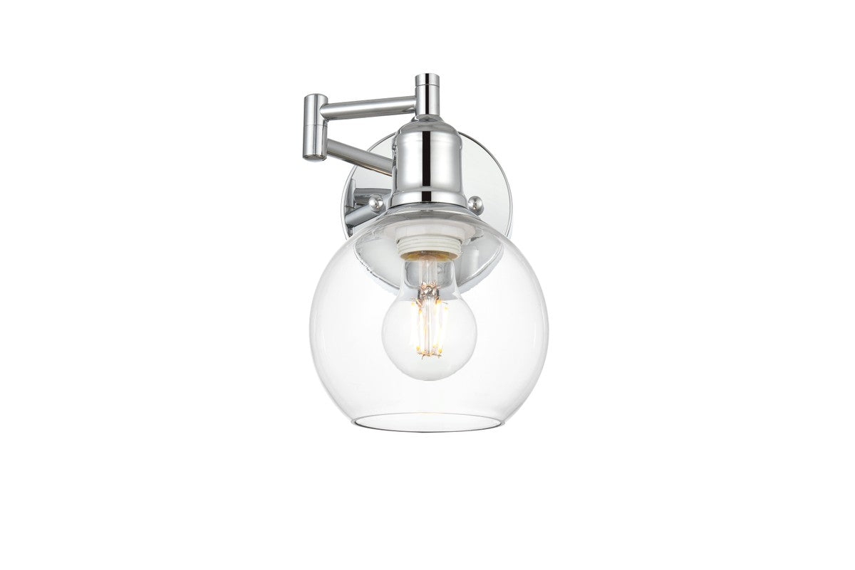 Elegant Lighting - LD7327W6CH - One Light Swing Arm Wall Sconce - Davian - Chrome