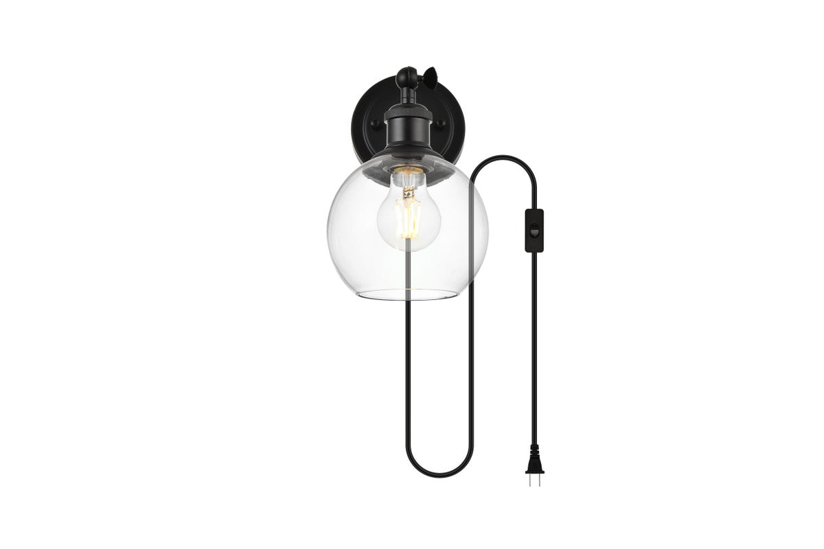 Elegant Lighting - LD7330W6BLK - One Light Wall Sconce - Wesson - Black