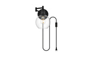 Elegant Lighting - LD7332W6BLK - One Light Wall Sconce - Caspian - Black