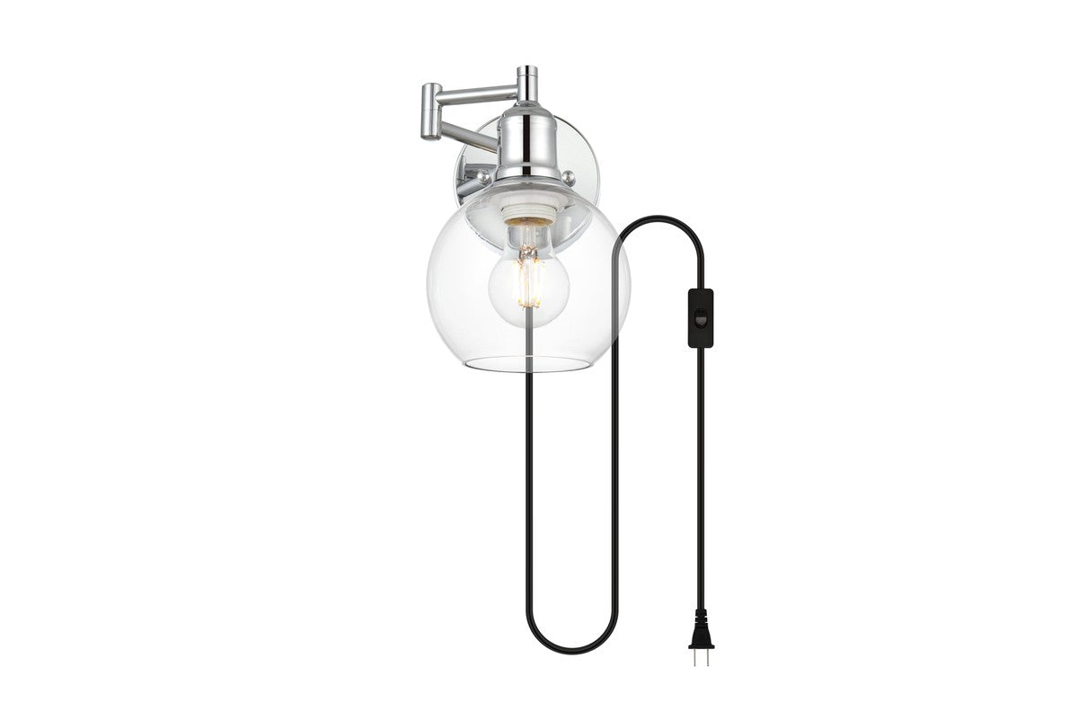 Elegant Lighting - LD7332W6CH - One Light Wall Sconce - Caspian - Chrome