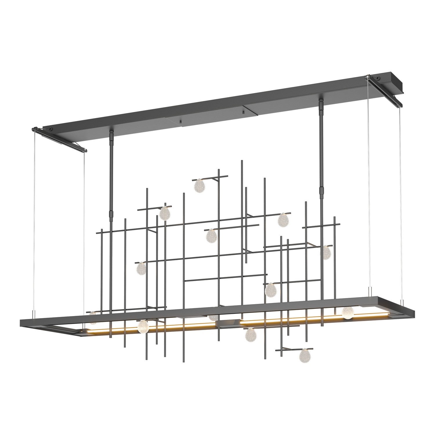 Hubbardton Forge - 139752-LED-STND-10-YG0500 - LED Pendant - Four Seasons - Black