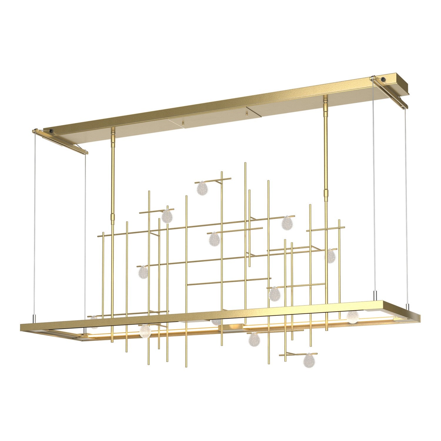 Hubbardton Forge - 139752-LED-STND-86-YG0500 - LED Pendant - Four Seasons - Modern Brass