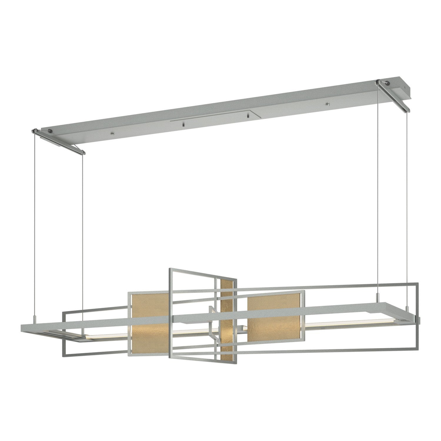 Hubbardton Forge - 139754-LED-STND-82-84 - LED Pendant - Four Seasons - Vintage Platinum