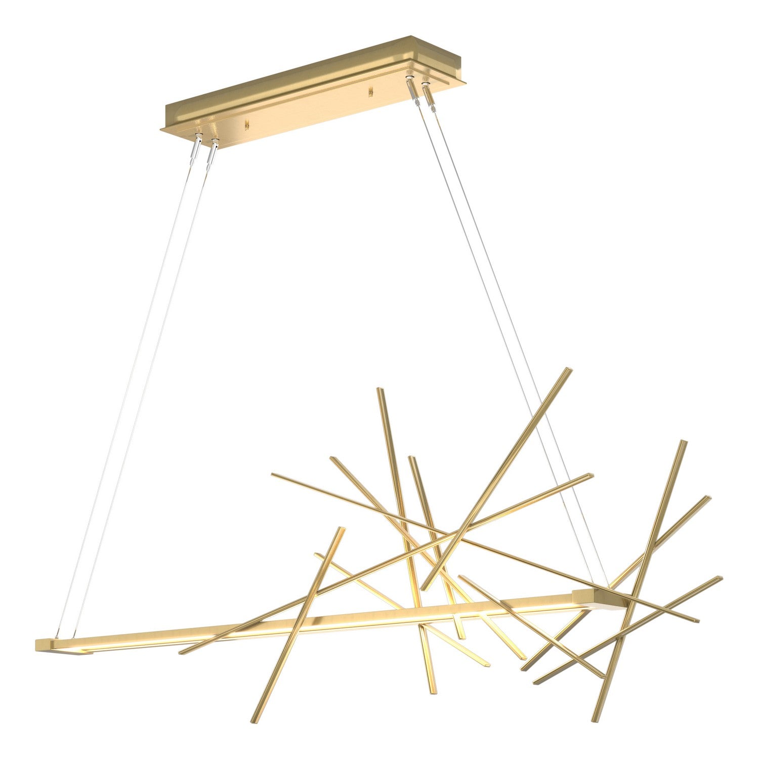 Hubbardton Forge - 139778-LED-STND-86 - LED Pendant - Cascade - Modern Brass