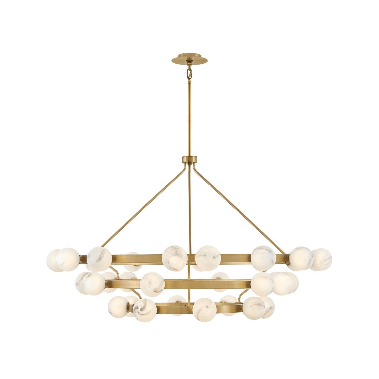 Fredrick Ramond - FR41908LCB - LED Chandelier - Selene - Lacquered Brass