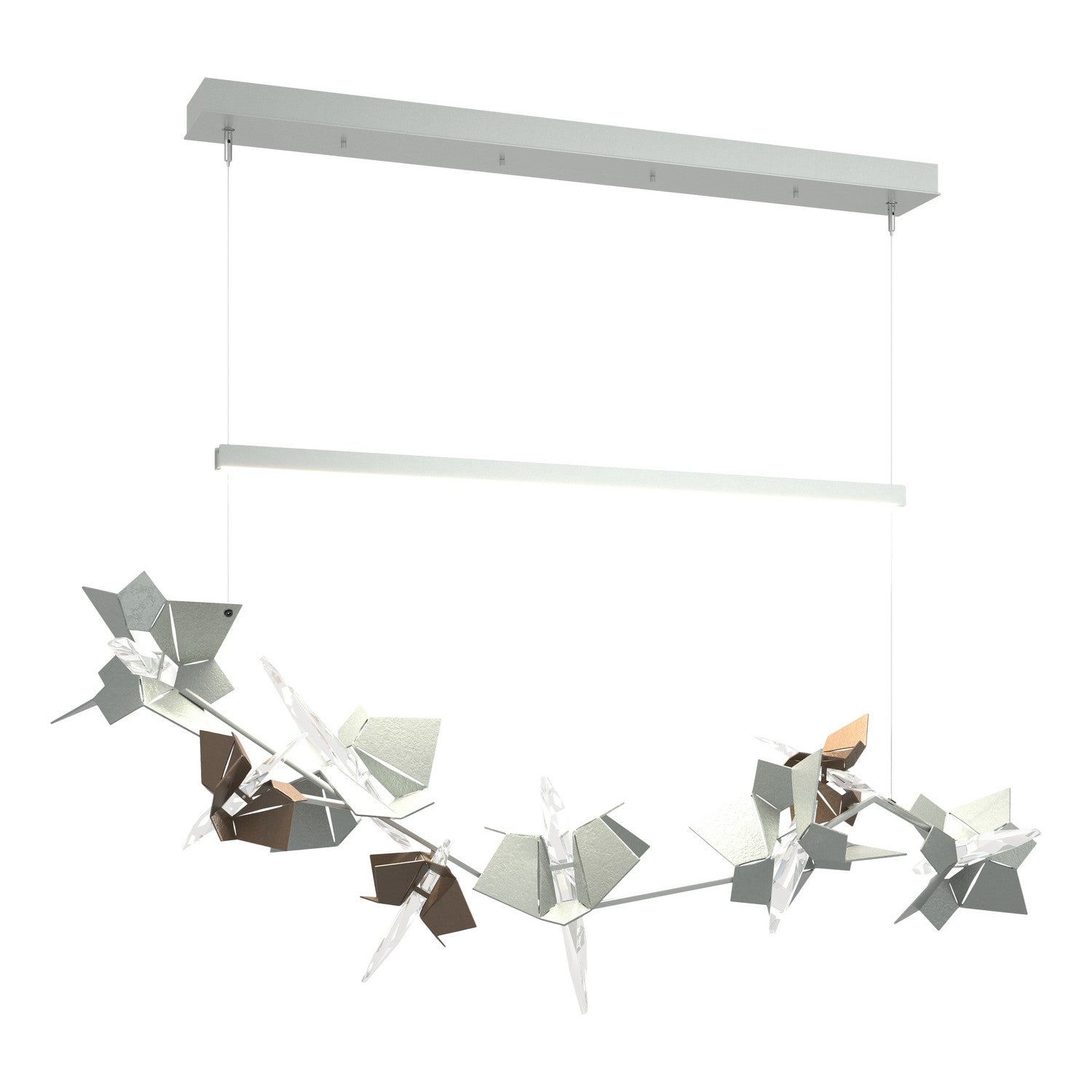 Hubbardton Forge - 139813-LED-STND-82-05-CR - LED Pendant - Belladonna - Vintage Platinum