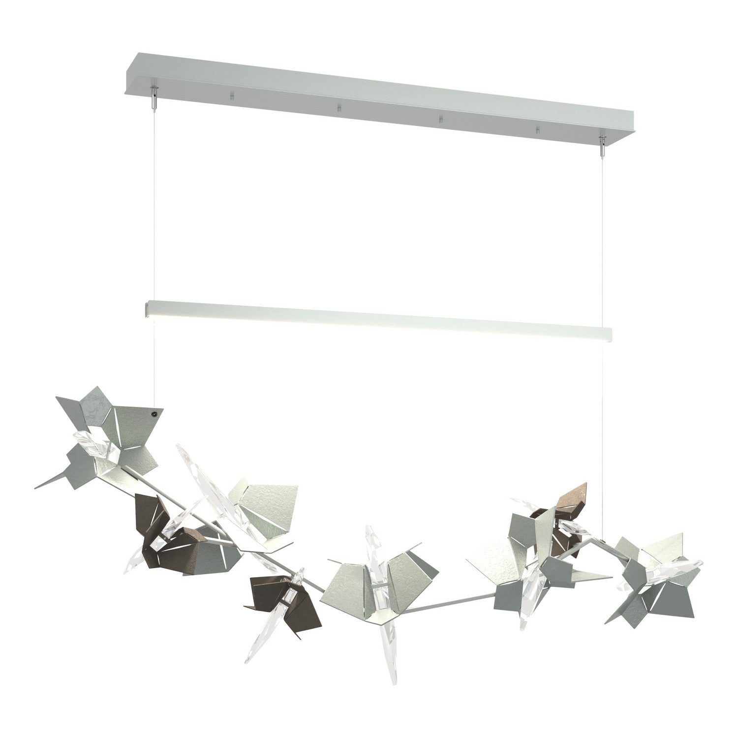Hubbardton Forge - 139813-LED-STND-82-07-CR - LED Pendant - Belladonna - Vintage Platinum