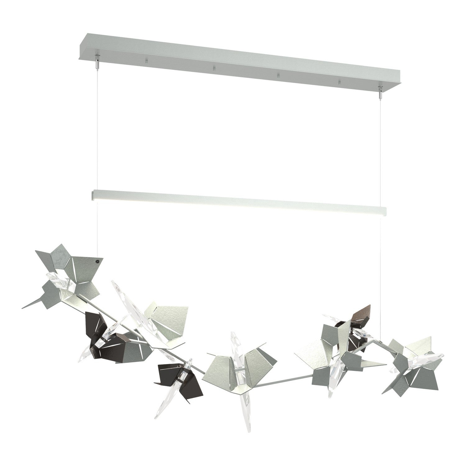 Hubbardton Forge - 139813-LED-STND-82-14-CR - LED Pendant - Belladonna - Vintage Platinum
