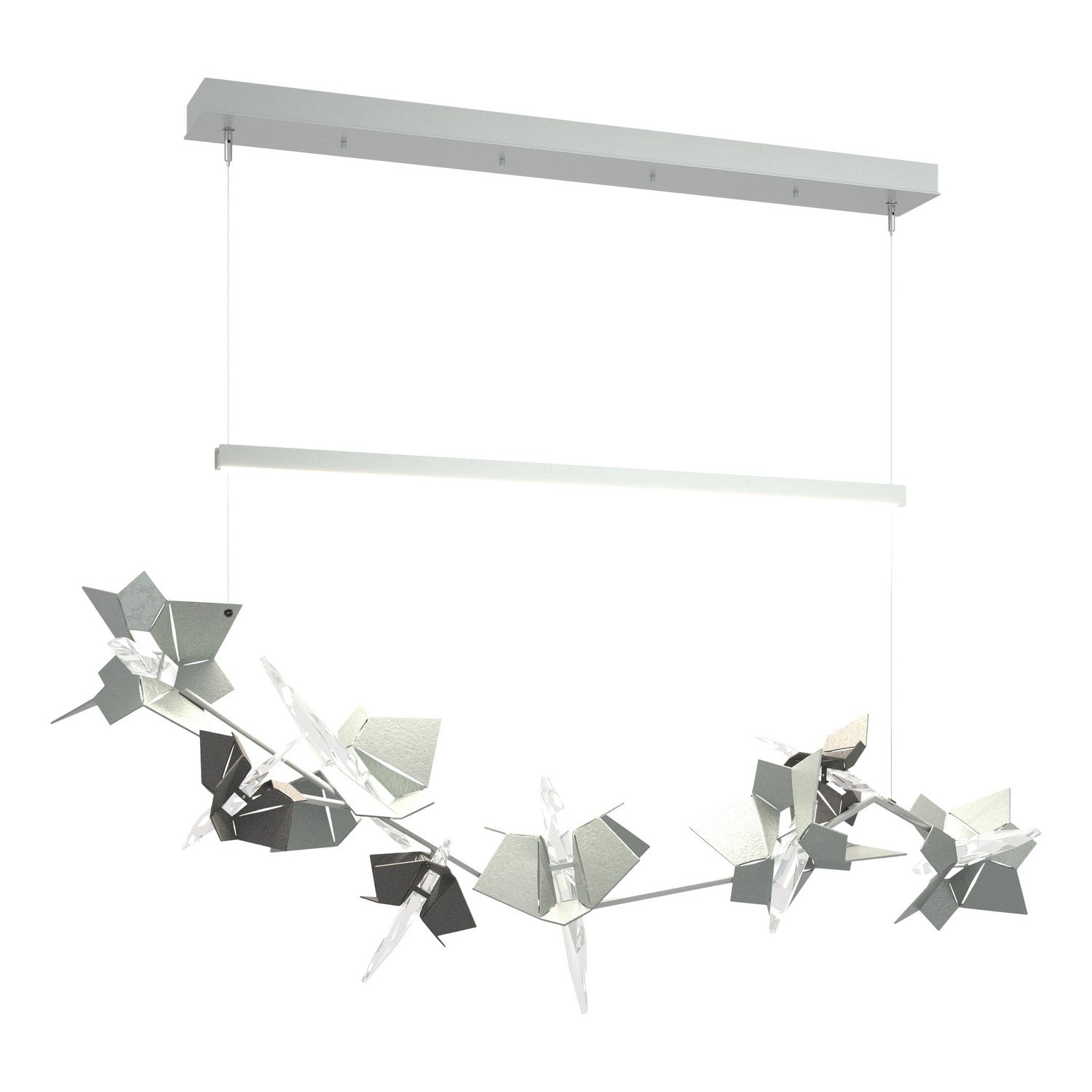 Hubbardton Forge - 139813-LED-STND-82-20-CR - LED Pendant - Belladonna - Vintage Platinum