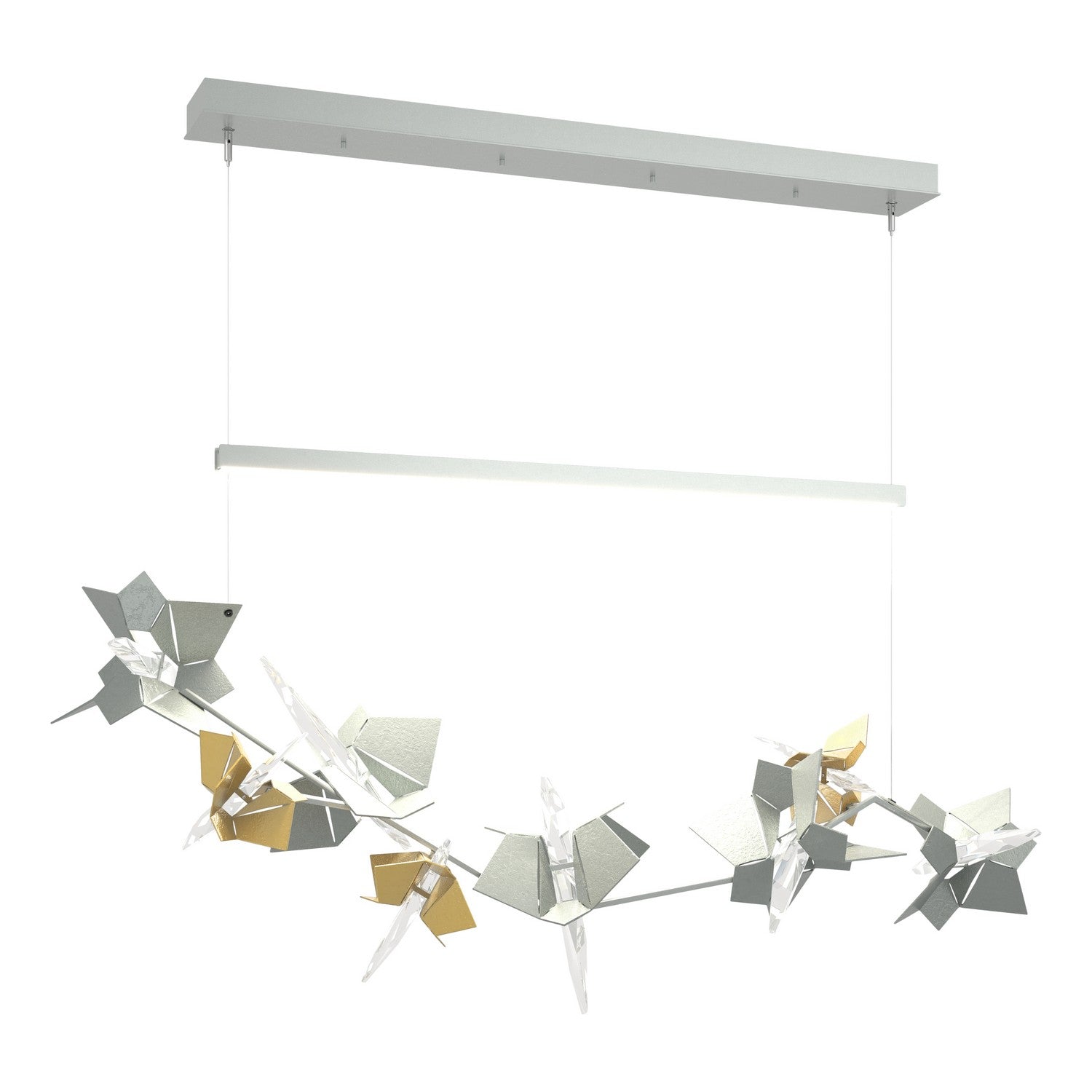Hubbardton Forge - 139813-LED-STND-82-86-CR - LED Pendant - Belladonna - Vintage Platinum