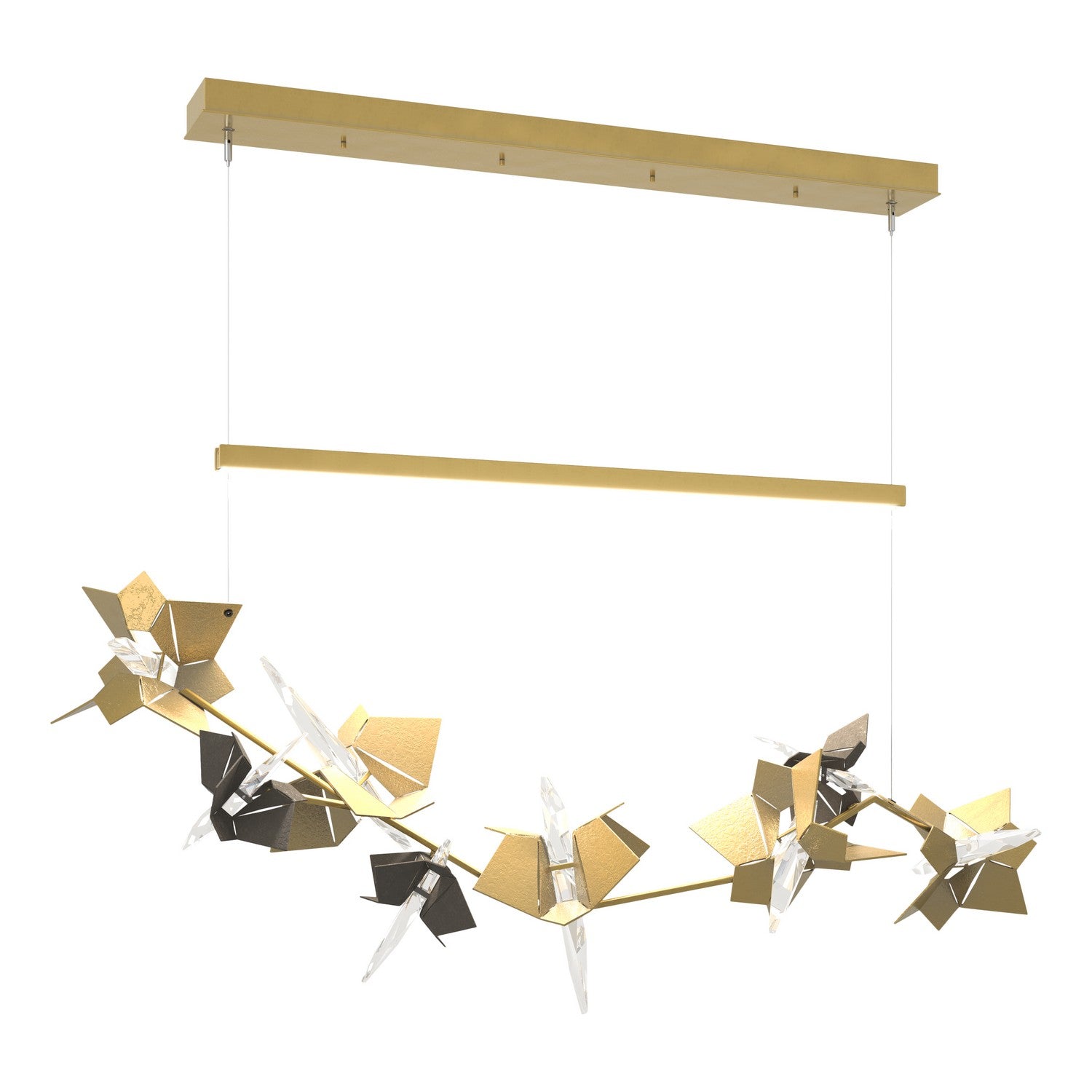 Hubbardton Forge - 139813-LED-STND-86-07-CR - LED Pendant - Belladonna - Modern Brass