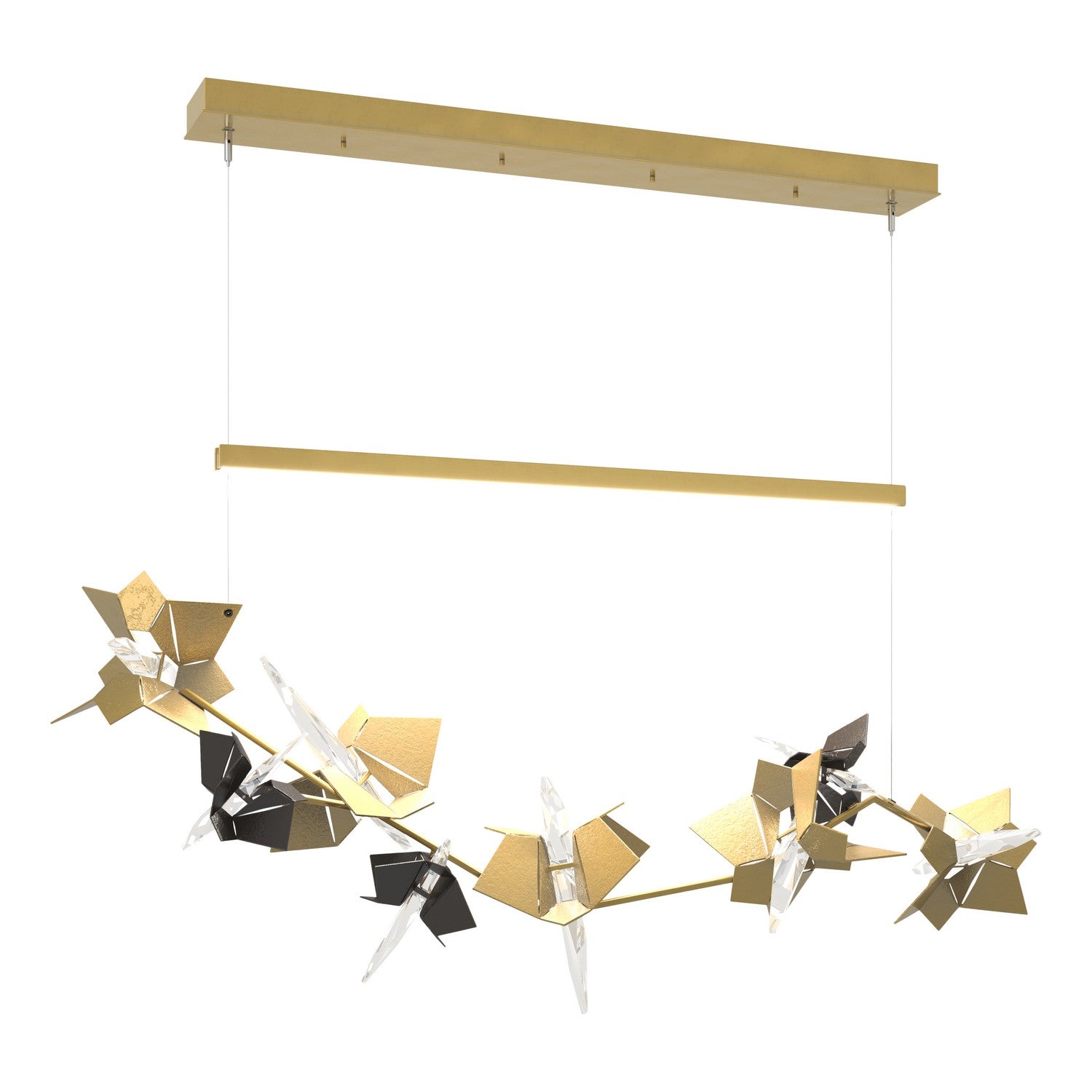 Hubbardton Forge - 139813-LED-STND-86-14-CR - LED Pendant - Belladonna - Modern Brass