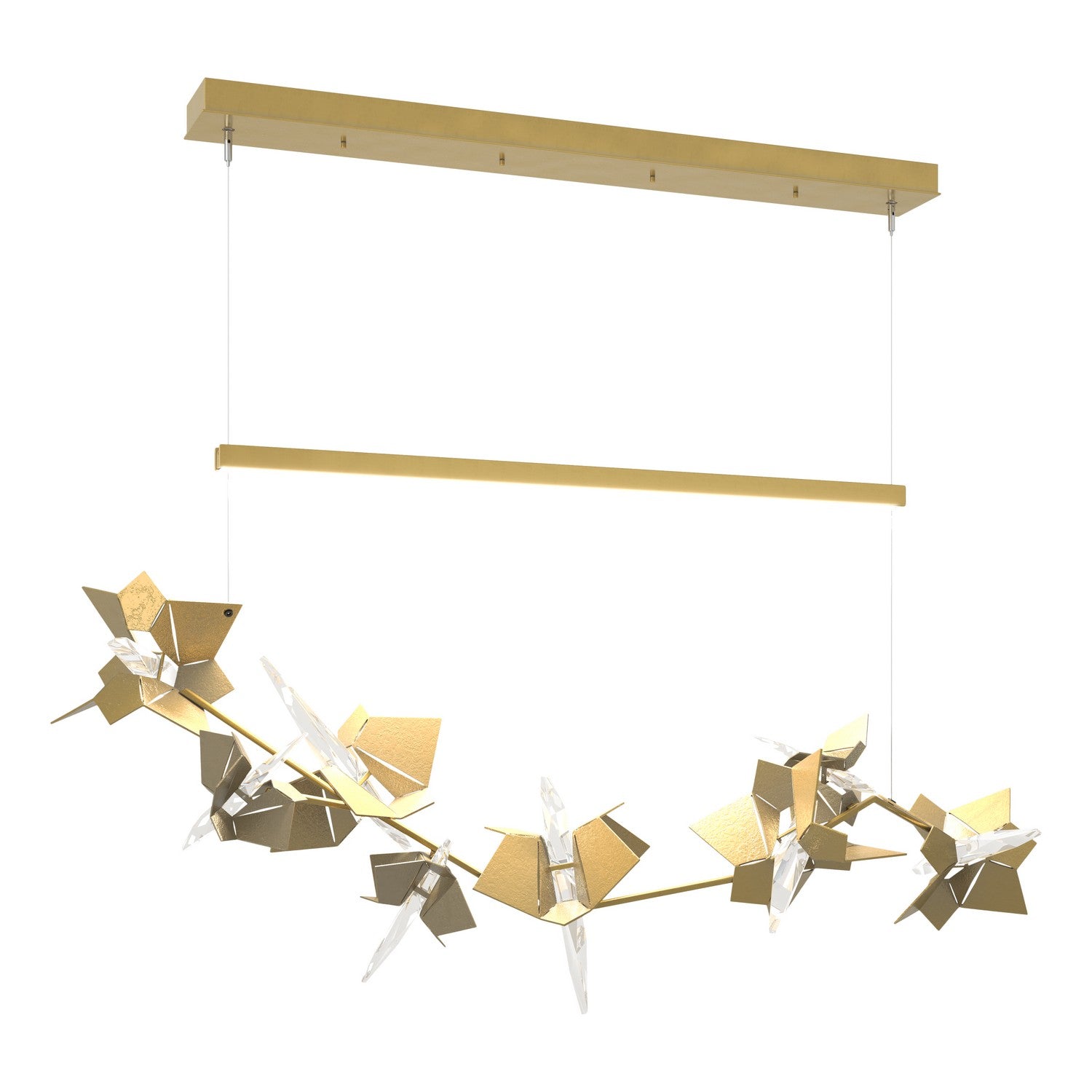 Hubbardton Forge - 139813-LED-STND-86-84-CR - LED Pendant - Belladonna - Modern Brass
