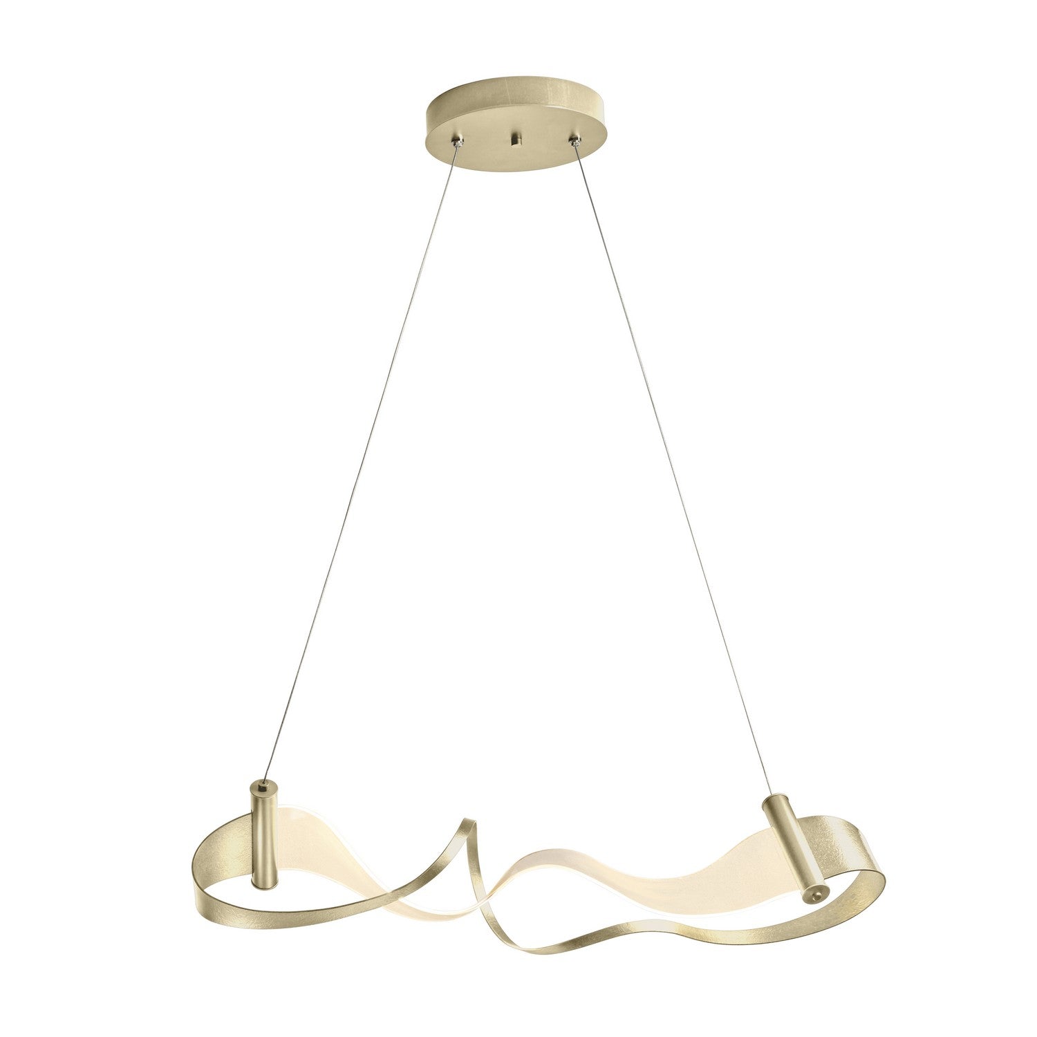 Hubbardton Forge - 139833-LED-STND-86 - LED Pendant - Zephyr - Modern Brass