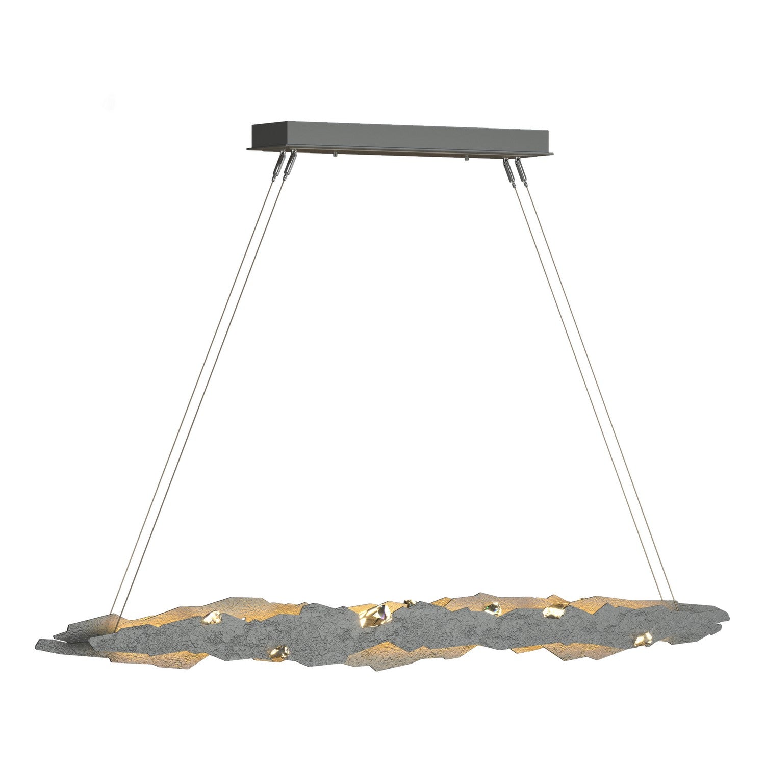 Hubbardton Forge - 139860-LED-STND-82-CR - LED Pendant - Trove - Vintage Platinum