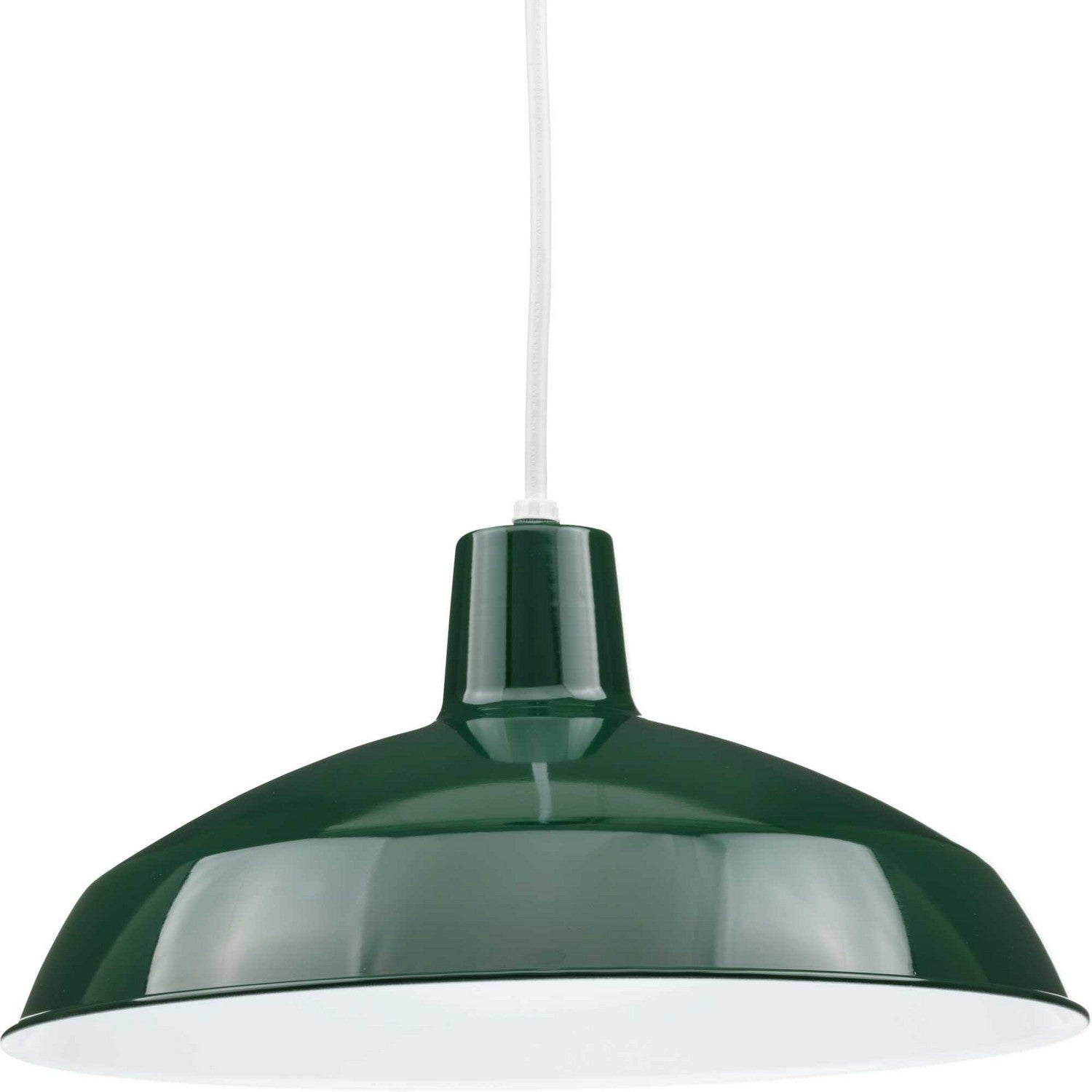 Progress Lighting - P5094-45 - One Light Pendant - Metal Shade Pendant - Dark Green