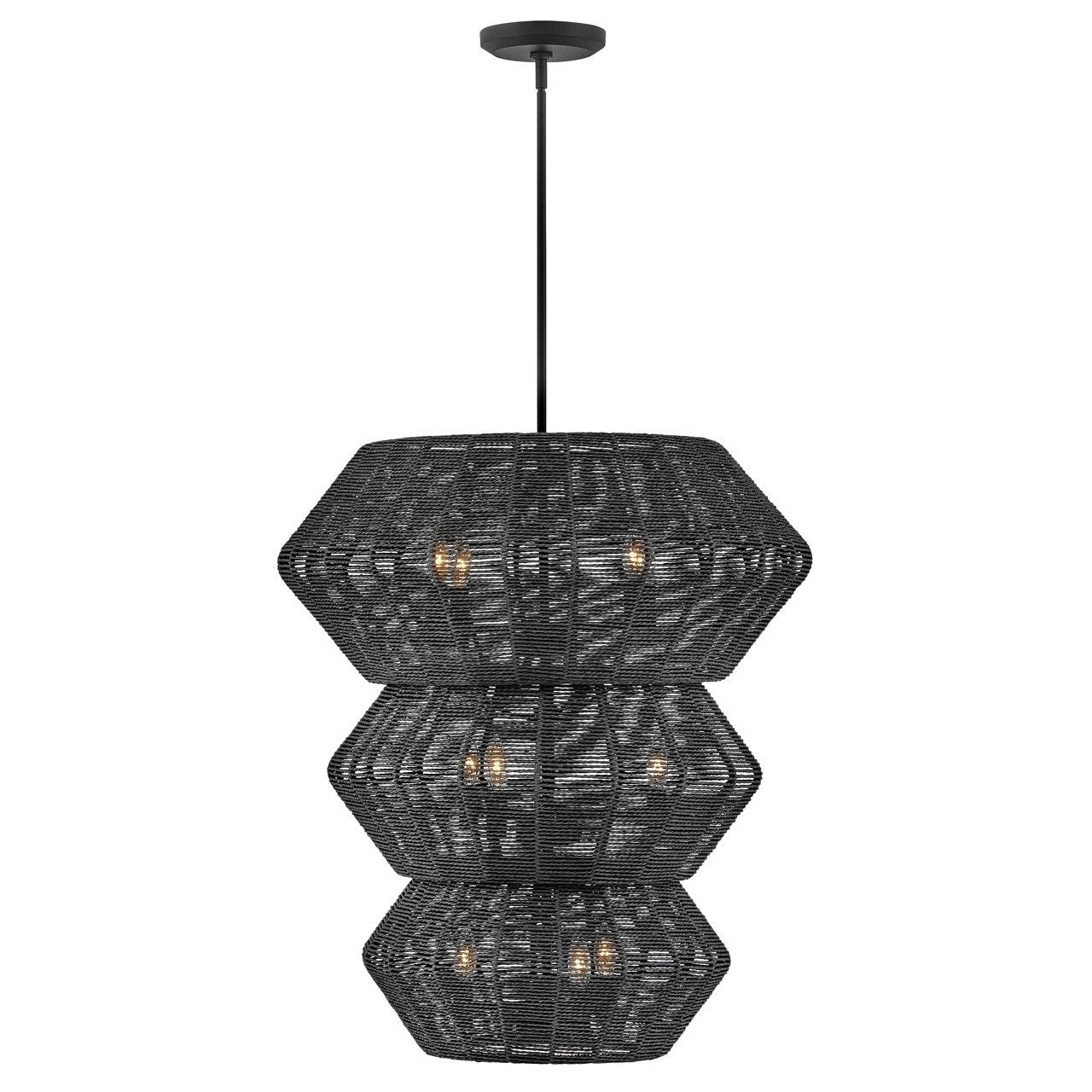 Hinkley - 40388BLK - LED Chandelier - Luca - Black