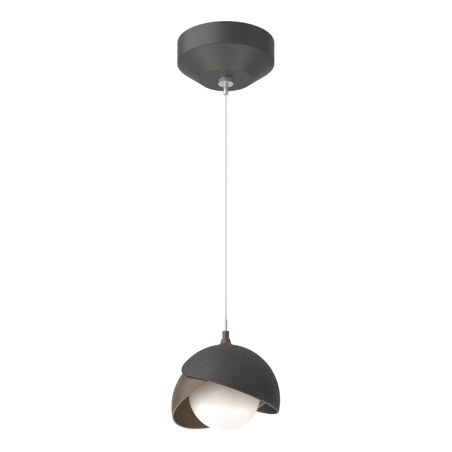 Hubbardton Forge - 161183-SKT-STND-10-05-GG0711 - One Light Mini Pendant - Brooklyn - Black
