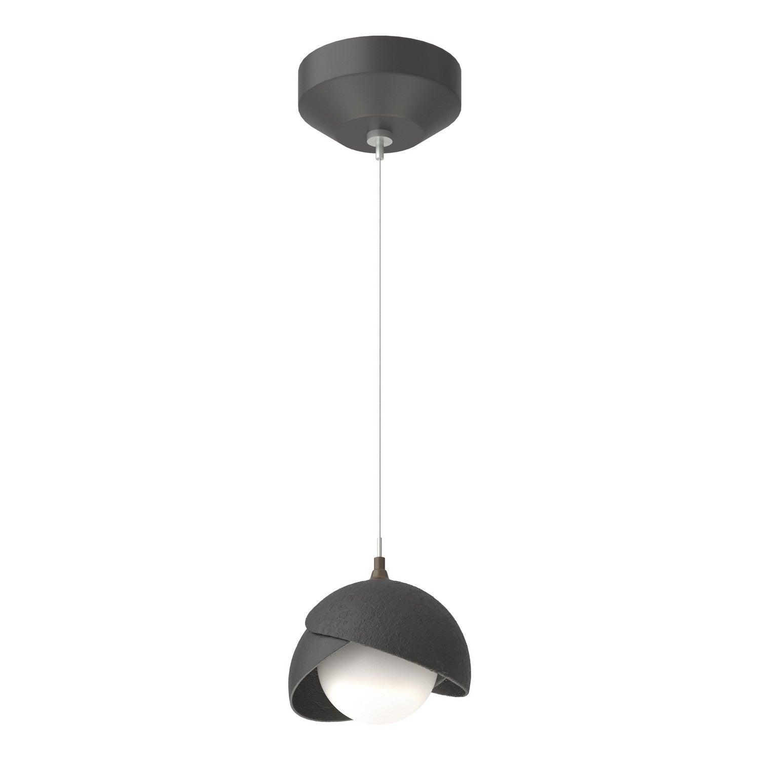 Hubbardton Forge - 161183-SKT-STND-10-10-GG0711 - One Light Mini Pendant - Brooklyn - Black